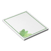 Bloc-note Élégante fougères vertes feuilles de bois (Incliné)