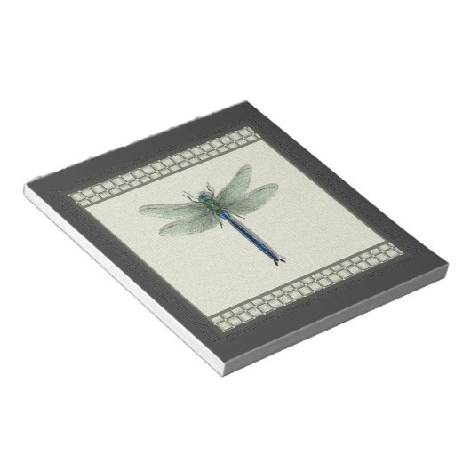 Bloc-note Élégante libellule bleue (Incliné)