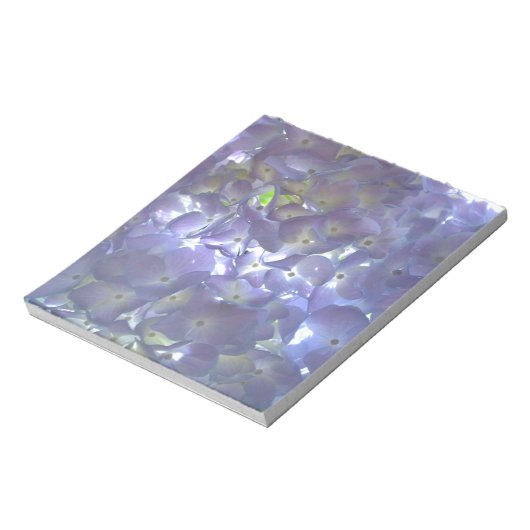 Bloc-note Elégante lumière douce mauve florale mauve hydrang (Tourné)