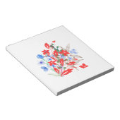 Bloc-note Élégante œuvre d'art de fleurs et de feuilles | Mi (Incliné)