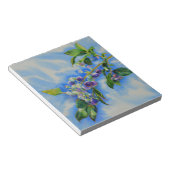 Bloc-note Elégante peinture à l'aquarelle de bleuet (Incliné)