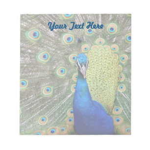 Bloc-note Élégante photo de paon