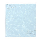 Bloc-note Elégante Piscine et Poisson (Devant)