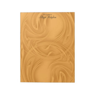 Bloc-note Élégantes grèves sur l'Abstrait orange