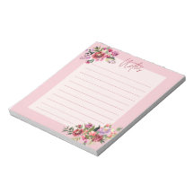 elégent floral notepads
