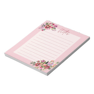 Bloc-note elégent floral notepads