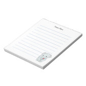 Bloc-note Élément aligné éléphant mignon (Tourné)