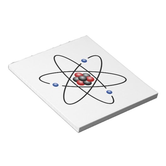 Bloc-note Élément chimique lithium Atom Numéro atomique 3 (Incliné)