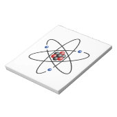 Bloc-note Élément chimique lithium Atom Numéro atomique 3 (Tourné)