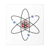 Bloc-note Élément chimique lithium Atom Numéro atomique 3 (Devant)