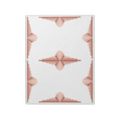Bloc-note Éléments Art déco dans une palette d'or rose (Tourné)