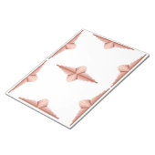 Bloc-note Éléments Art déco dans une palette d'or rose (Incliné)