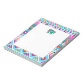 Bloc-note Eléphant avec Motif aztèque (Tourné)