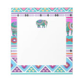 Bloc-note Eléphant avec Motif aztèque (Devant)