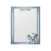 Bloc-note Eléphant bleu Cutie - Petite cacahuète (Tourné)