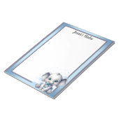 Bloc-note Eléphant bleu Cutie - Petite cacahuète (Incliné)