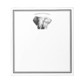 Bloc-note Eléphant de Bush en Afrique (Devant)