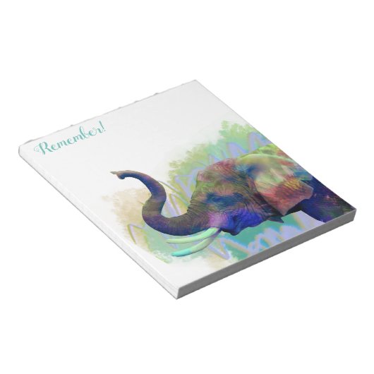Bloc-note Elephant Never Forgets "Remeber" (Incliné)