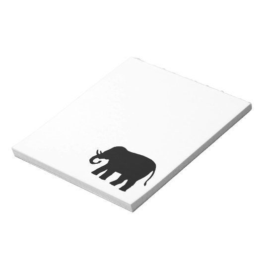 Bloc-note Eléphant noir (Tourné)