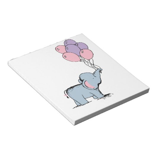 Bloc-note Elephant Pastel Aquarelle Bunch Balloo (Incliné)