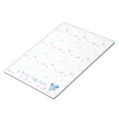 Bloc-note Eléphant petit garçon bleu mignon (Incliné)