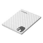 Bloc-note Eléphant Pois noir et blanc (Tourné)