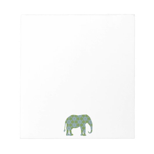 Bloc-note Éléphant sauvage de flore (Devant)