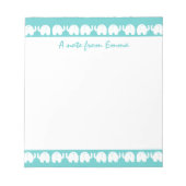 Bloc-note Eléphants dans une rangée (Devant)