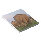 Bloc-note Éléphants indiens dans la prairie (Incliné)