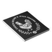 Bloc-note Élevage de poulet et collecte de Jésus (Incliné)