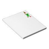 Bloc-note Elfe de Noël avec Casquette étoile rouge et verte (Incliné)