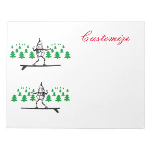 Bloc-note Elfe sur la planche de surf Thunder_Cove