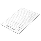 Bloc-note Éliminations du journal du sucre de sang (Incliné)