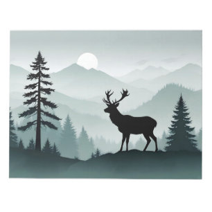 Bloc-note Elk Faune Animal Nature Environnement Forêt Art