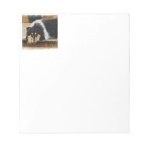Bloc-note Elle Attend Tri Color Collie