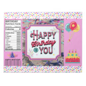 Bloc-note Emballage à chips fête d'anniversaire Faveurs (Devant)