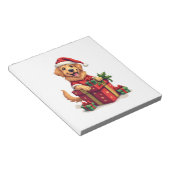 Bloc-note Emballage cadeau Golden Retriever (Incliné)
