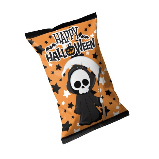 Bloc-note Emballages de sachets de chips Halloween Grimm pou