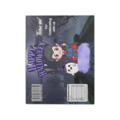 Bloc-note Emballages de sacs de chips Halloween pour vampire (Tourné)