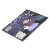 Bloc-note Emballages de sacs de chips Halloween pour vampire (Incliné)
