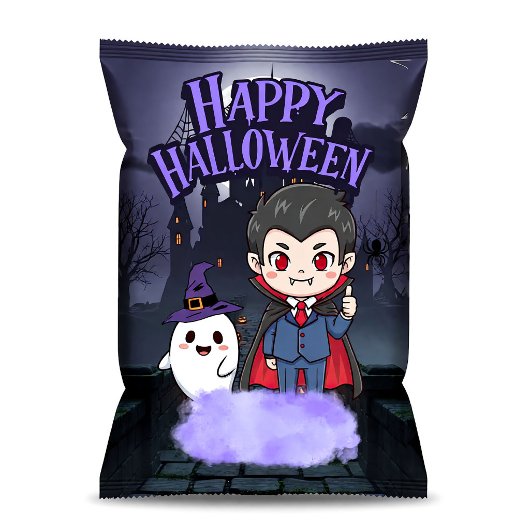 Bloc-note Emballages de sacs de chips Halloween pour vampire