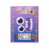 Bloc-note Emballages de sacs de chips Monster Halloween Fave (Tourné)