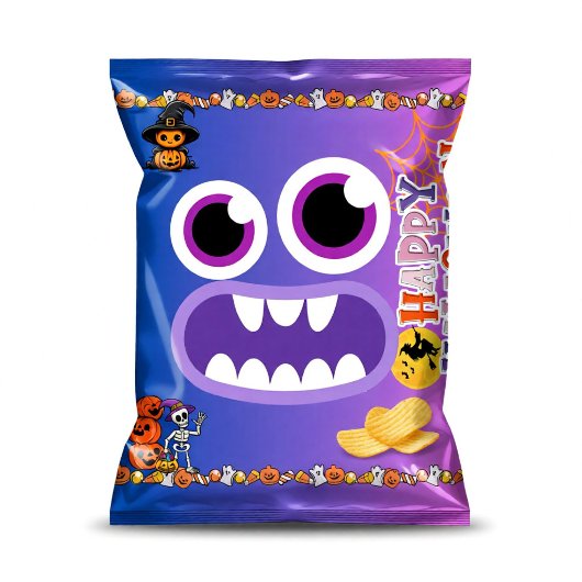 Bloc-note Emballages de sacs de chips Monster Halloween Fave