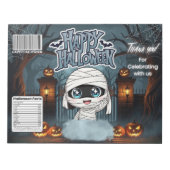 Bloc-note Emballages de sacs de chips Mummy Halloween Faveur (Devant)
