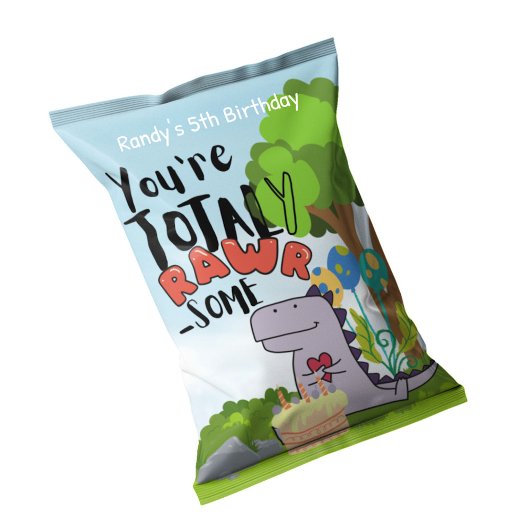 Bloc-note Emballages de sacs de chips pour fête d'anniversai