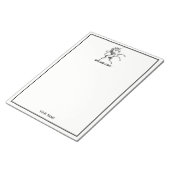 Bloc-note Emblème d'élevage de l'Unicorne héraldique (Incliné)