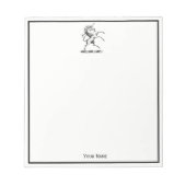 Bloc-note Emblème d'élevage de l'Unicorne héraldique (Devant)