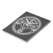Bloc-note Emblème Dragon Celtique par BurnsInHell (Tourné)