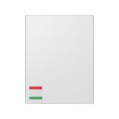 Bloc-note Emblème du drapeau italien (Tourné)