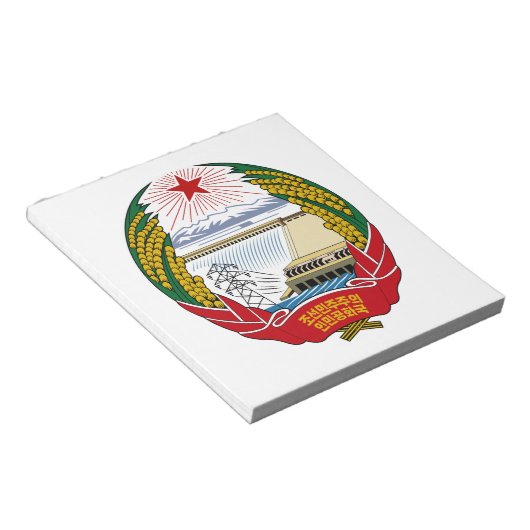 Bloc-note Emblème national nord-coréen (Incliné)